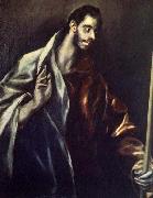 GRECO, El Apostle St Thomas oil on canvas